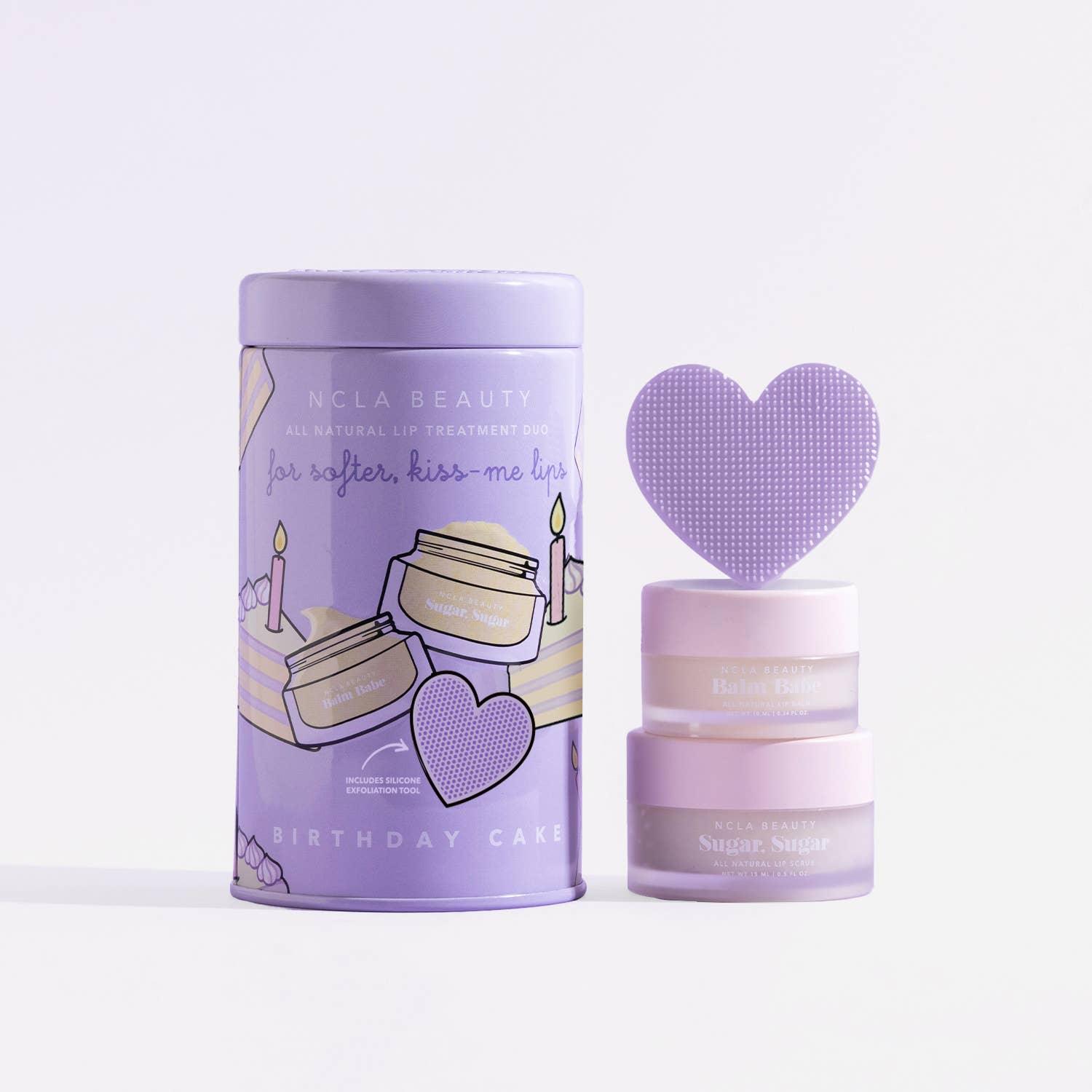 Birthday Cake Lip Care Set + Lip Scrubber - Asian Skincare Toronto