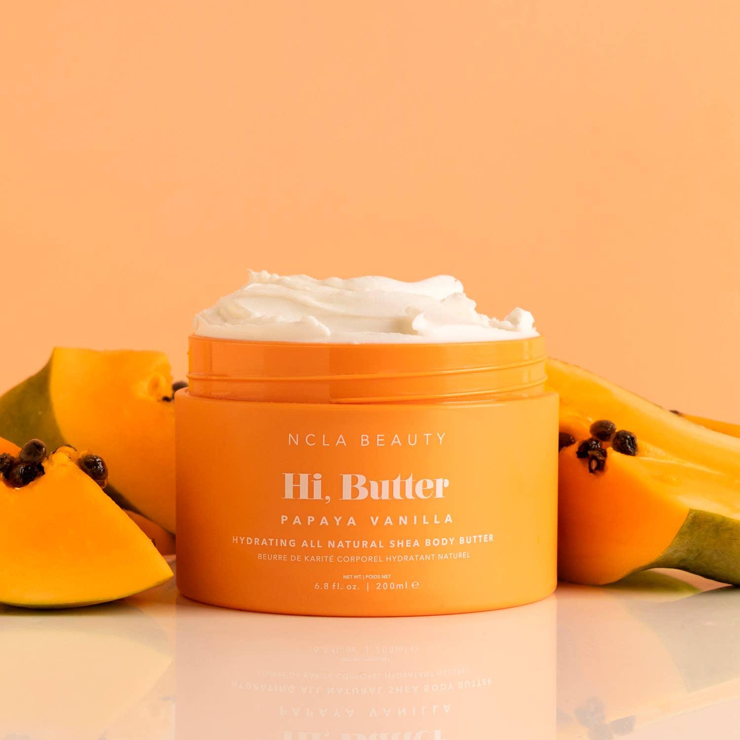 Hi, Butter All Natural Shea Body Butter - Papaya Vanilla - Asian Skincare Toronto