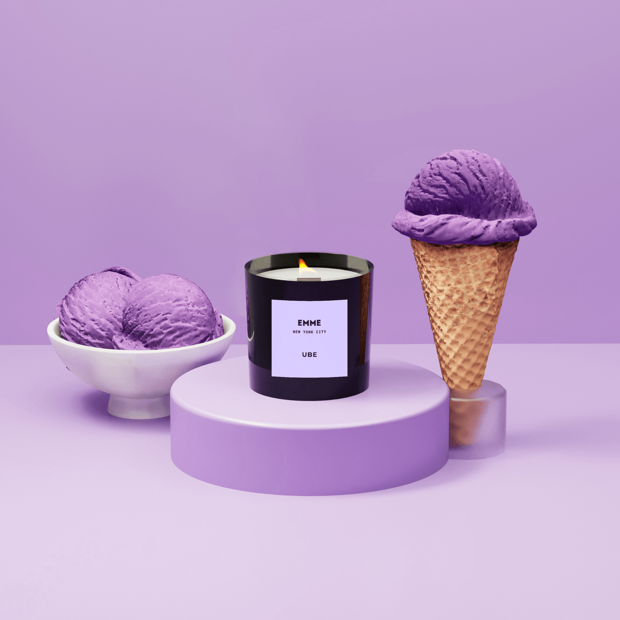 Ube Candle Jar - Asian Skincare Toronto