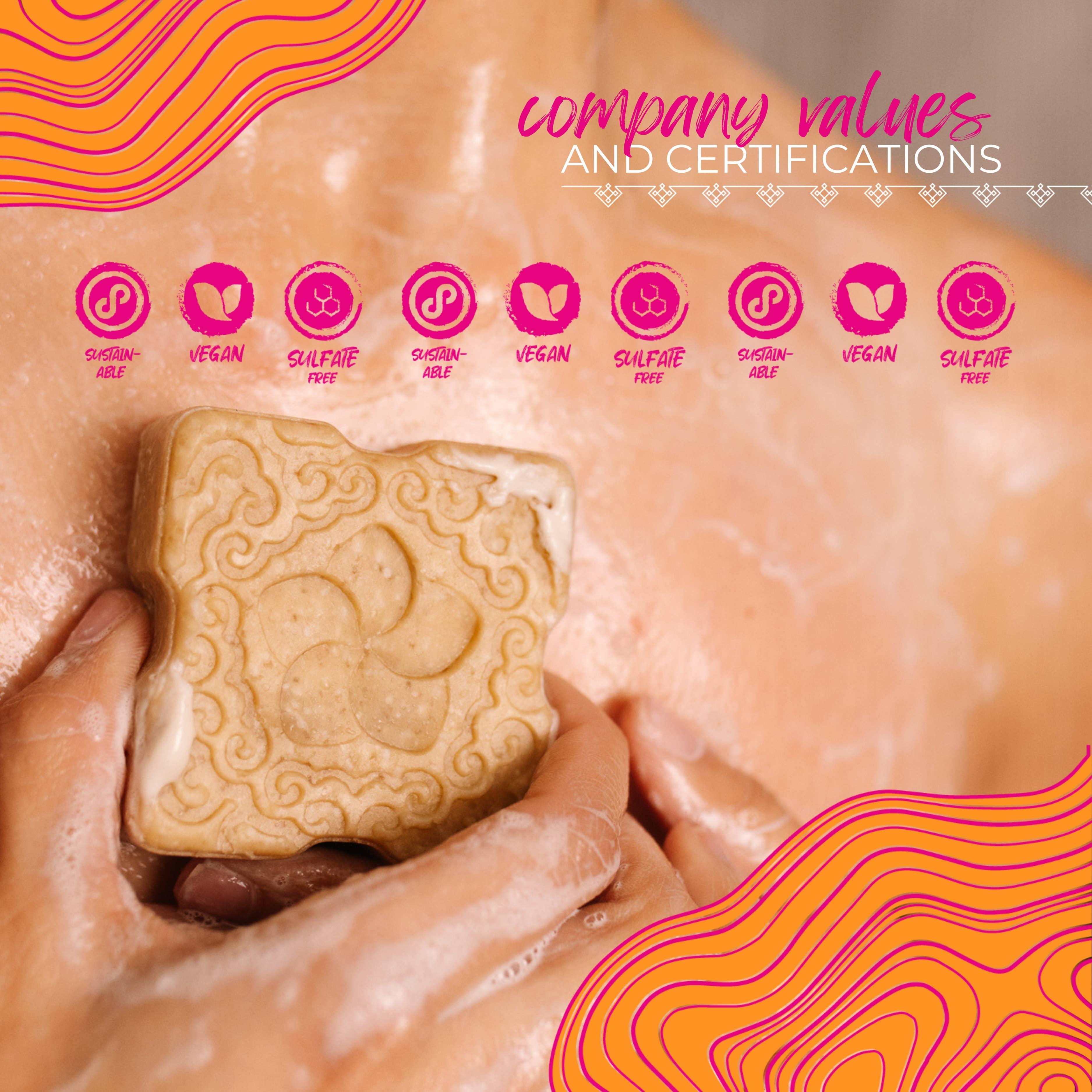 LIMITED EDITION Sugar Scrub Bar | Peach Hibiscus - Asian Skincare Toronto