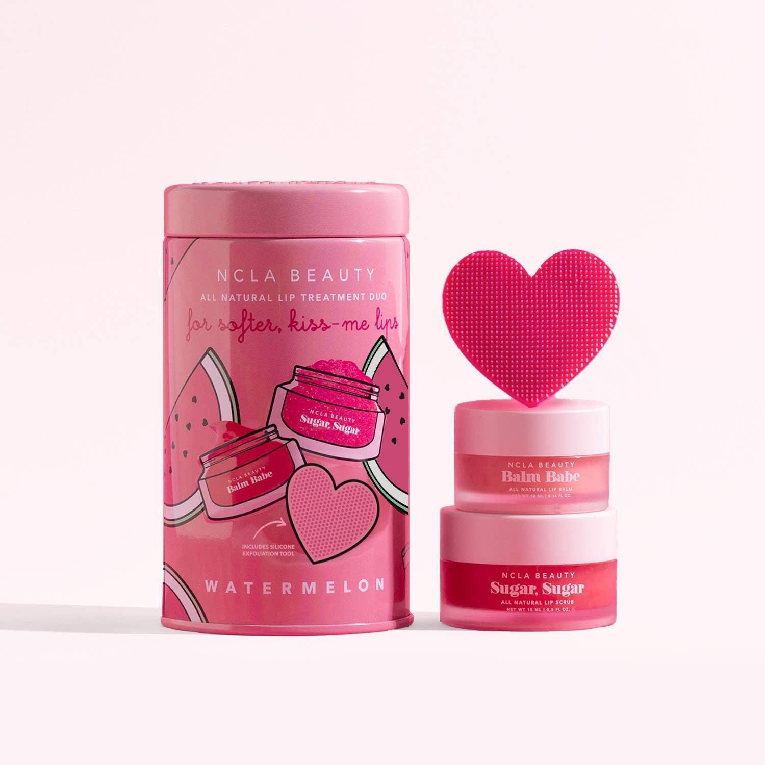 Watermelon Lip Care Set + Lip Scrubber - Asian Skincare Toronto