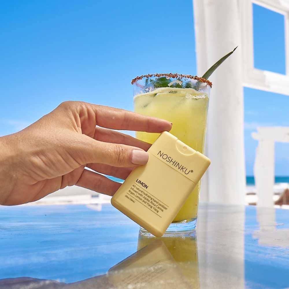 Refillable Lemon Ylang-Ylang Moisturizing Pocket Sanitizer - Asian Skincare Toronto