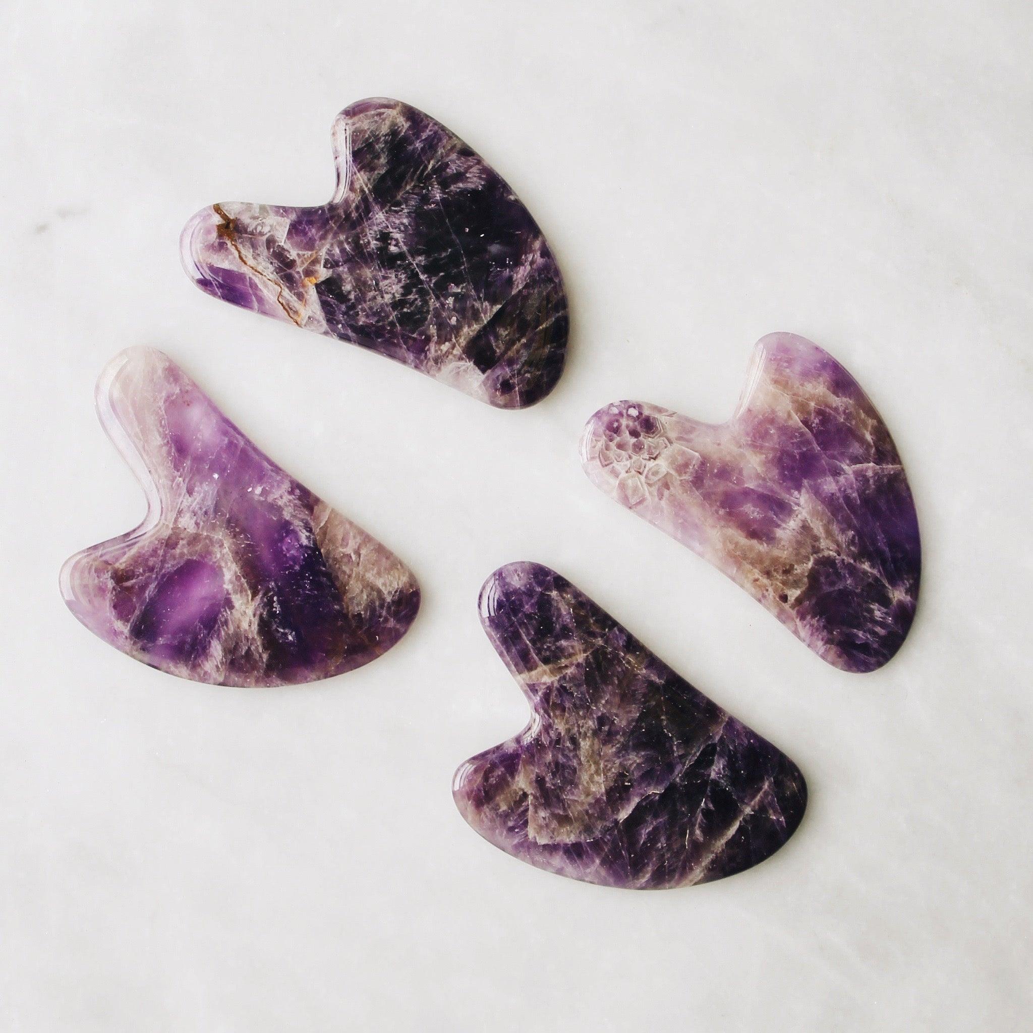 Amethyst Gua Sha Facial Lifting Tool - Asian Skincare Toronto