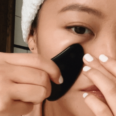 The Black Obsidian Gua Sha Facial Lifting Tool - Asian Skincare Toronto