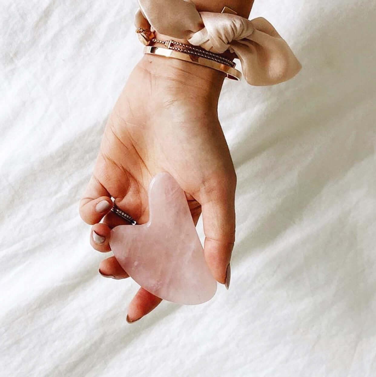 Rose Quartz Gua Sha - Asian Skincare Toronto