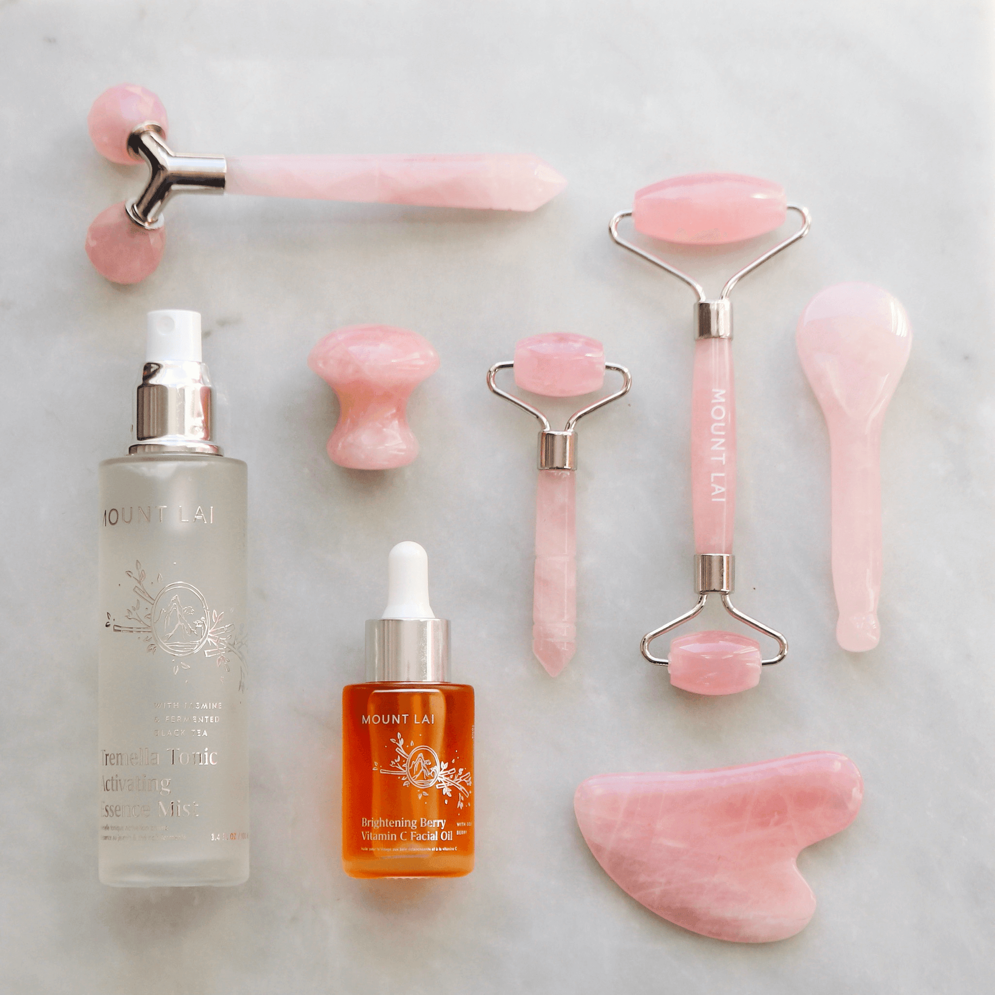 The Rose Quartz Tension Melting Massager for Face & Neck - Asian Skincare Toronto
