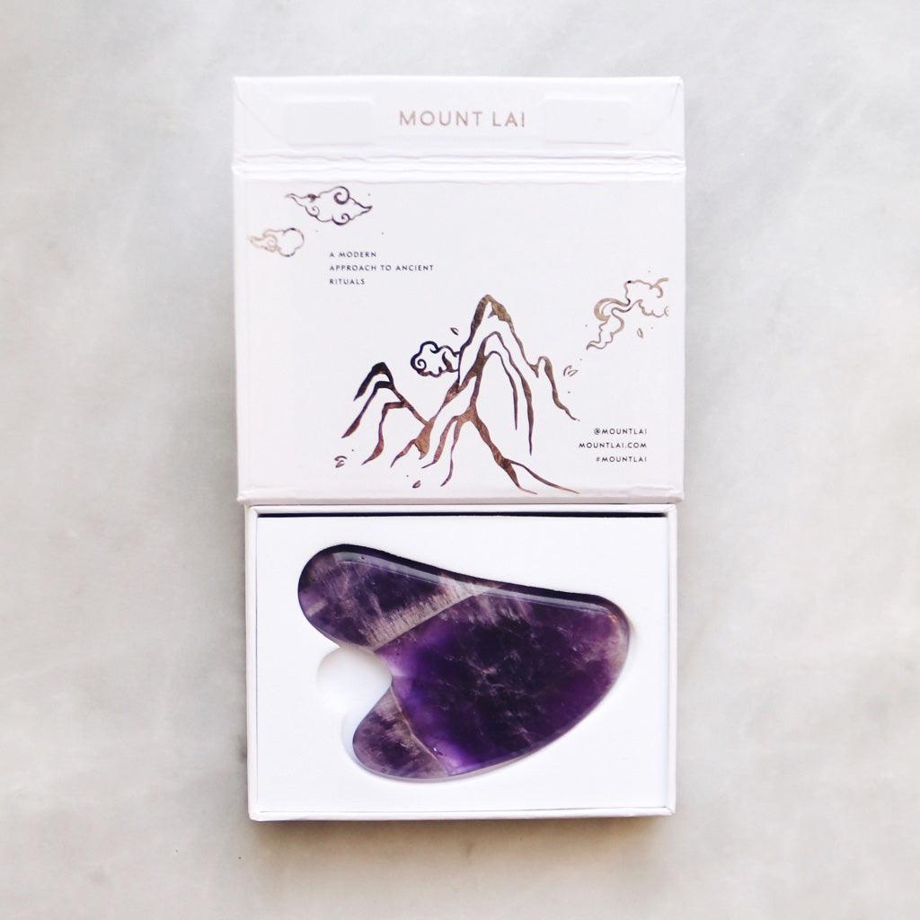 Amethyst Gua Sha Facial Lifting Tool - Asian Skincare Toronto