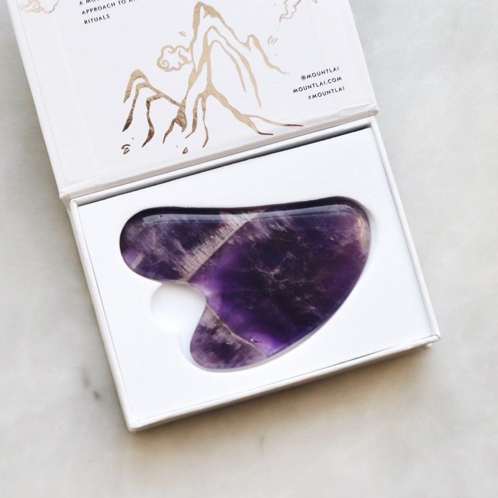 Amethyst Gua Sha Facial Lifting Tool - Asian Skincare Toronto