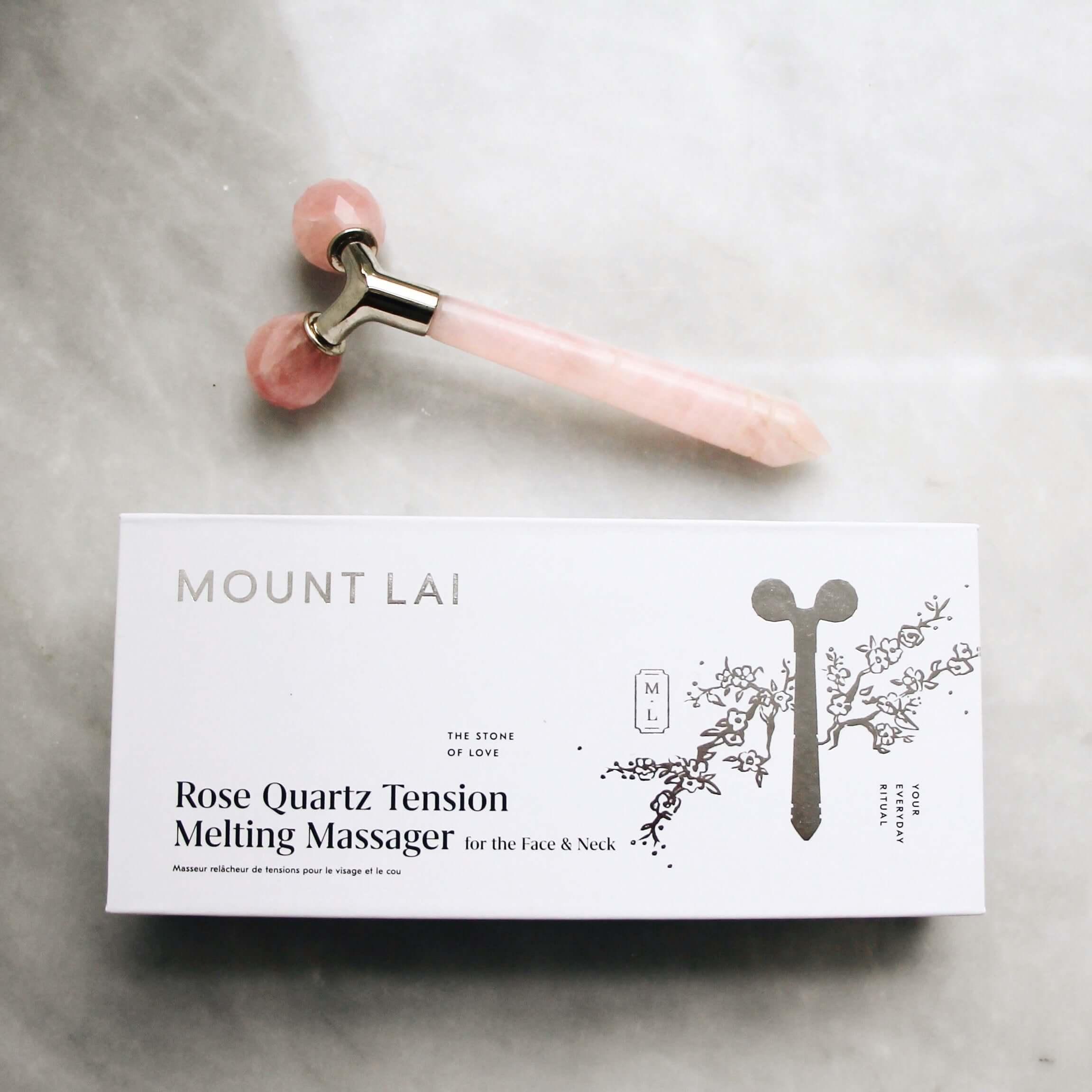 The Rose Quartz Tension Melting Massager for Face & Neck - Asian Skincare Toronto