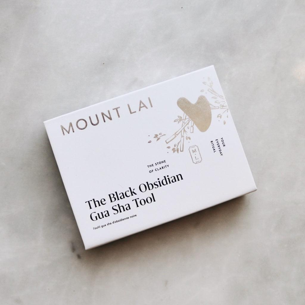 The Black Obsidian Gua Sha Facial Lifting Tool - Asian Skincare Toronto