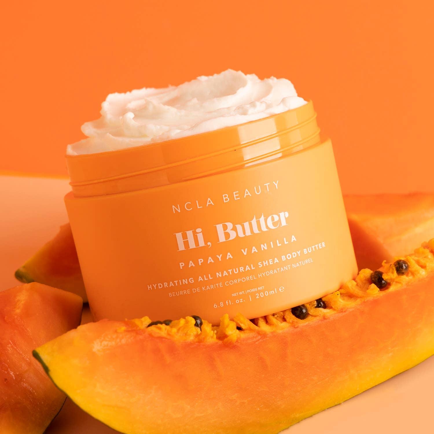 Hi, Butter All Natural Shea Body Butter - Papaya Vanilla - Asian Skincare Toronto