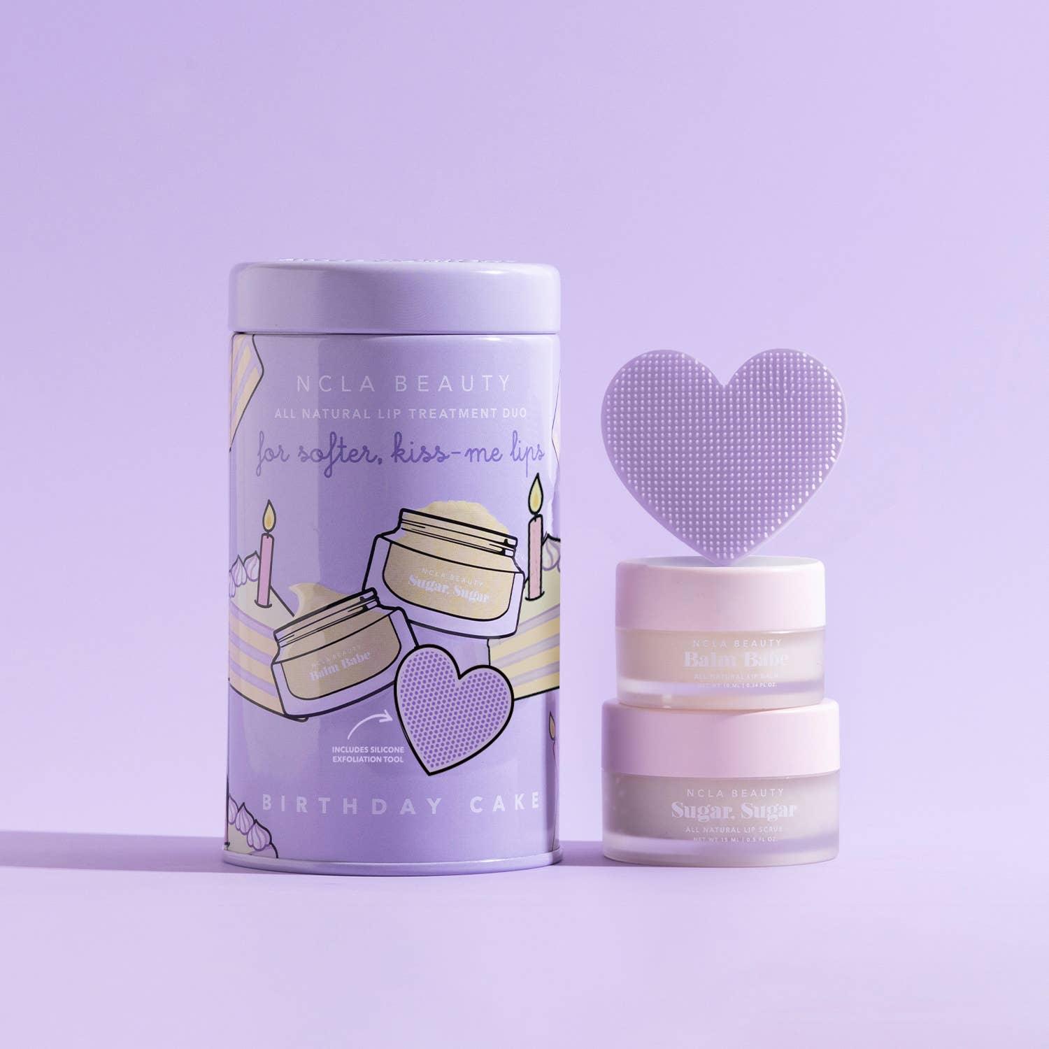 Birthday Cake Lip Care Set + Lip Scrubber - Asian Skincare Toronto