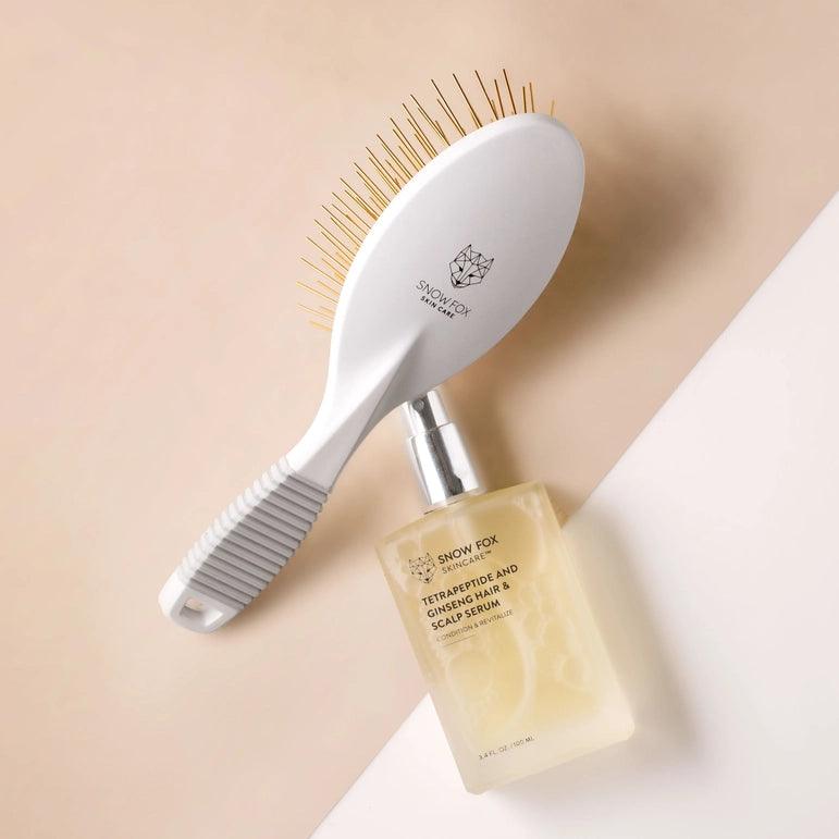 24K Gold-Plated Gua Sha Hair & Scalp Brush (SELLING OUT FAST!) - Asian Skincare Toronto