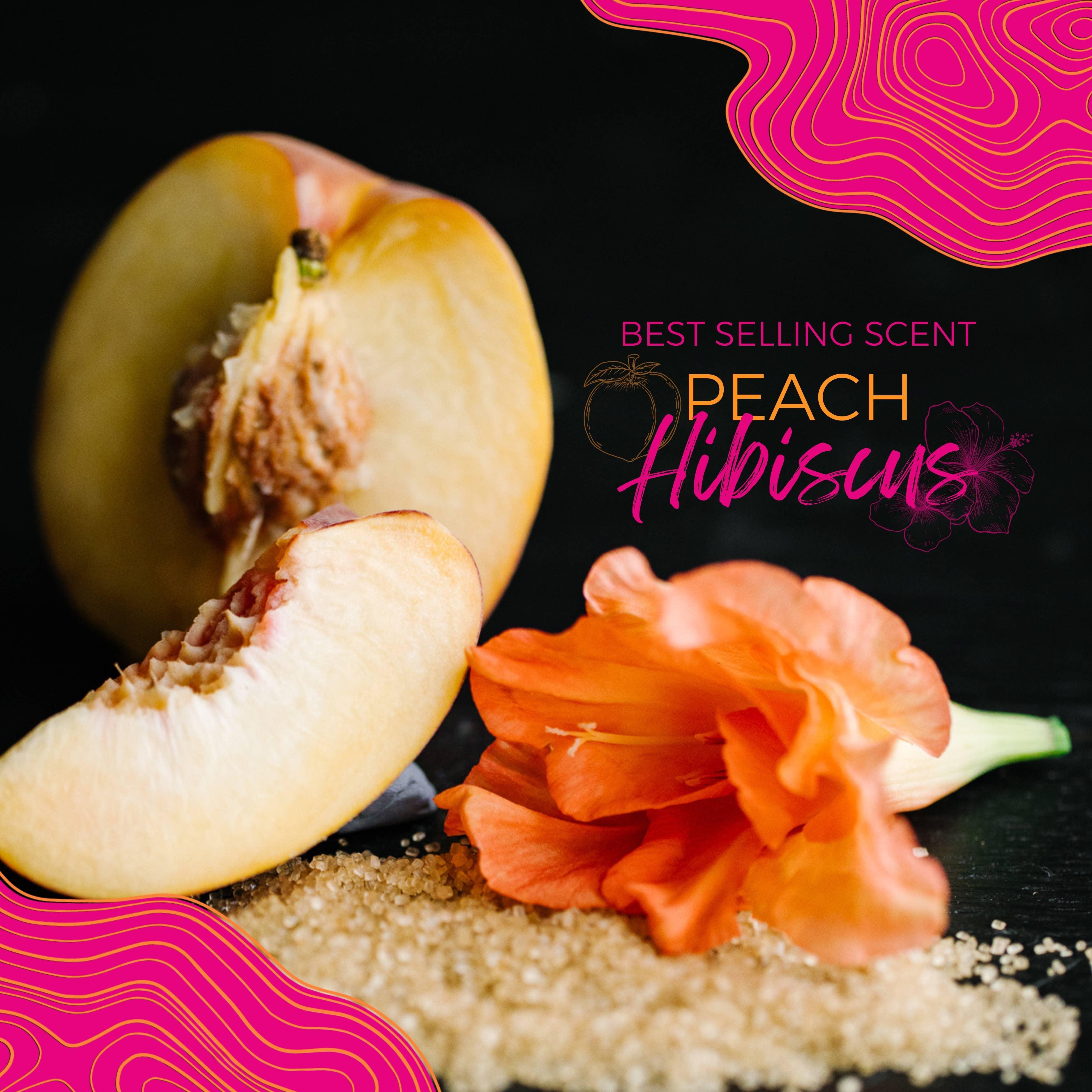 LIMITED EDITION Sugar Scrub Bar | Peach Hibiscus - Asian Skincare Toronto 