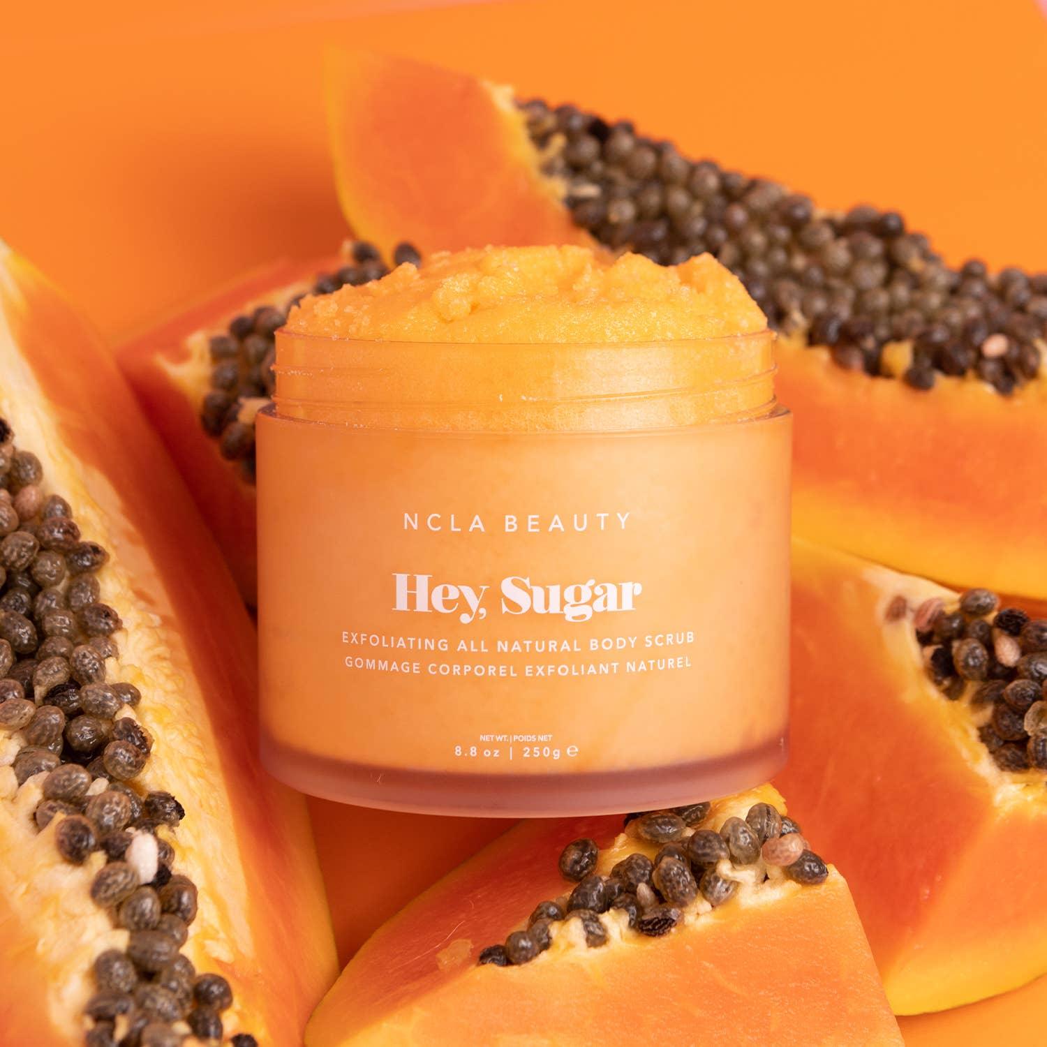 Hey, Sugar All Natural Body Scrub - Papaya Vanilla - Asian Skincare Toronto 