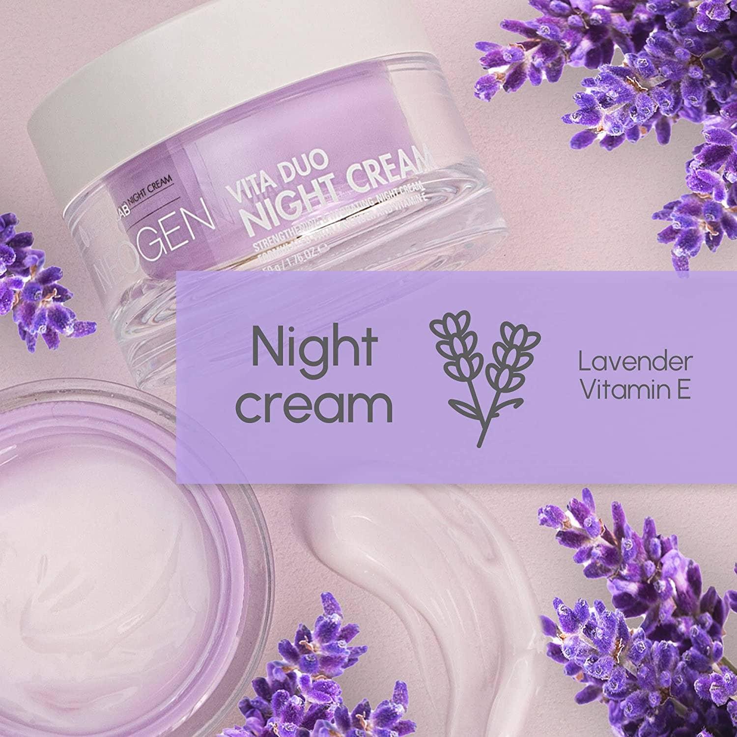 Vita Duo Night Cream Lavender Vitamin E - Asian Skincare Toronto 