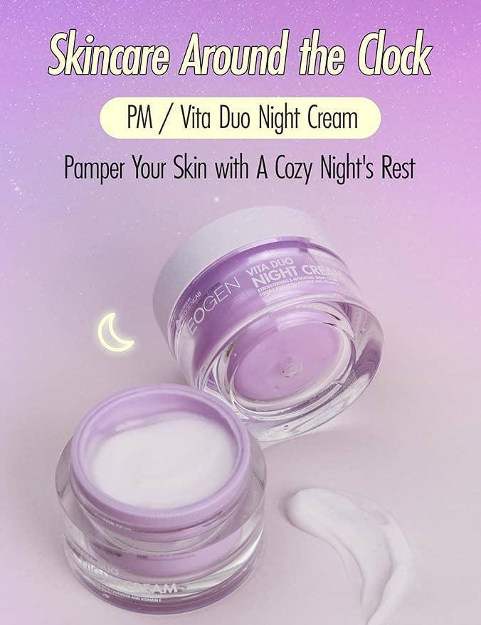 Vita Duo Night Cream Lavender Vitamin E - Asian Skincare Toronto 