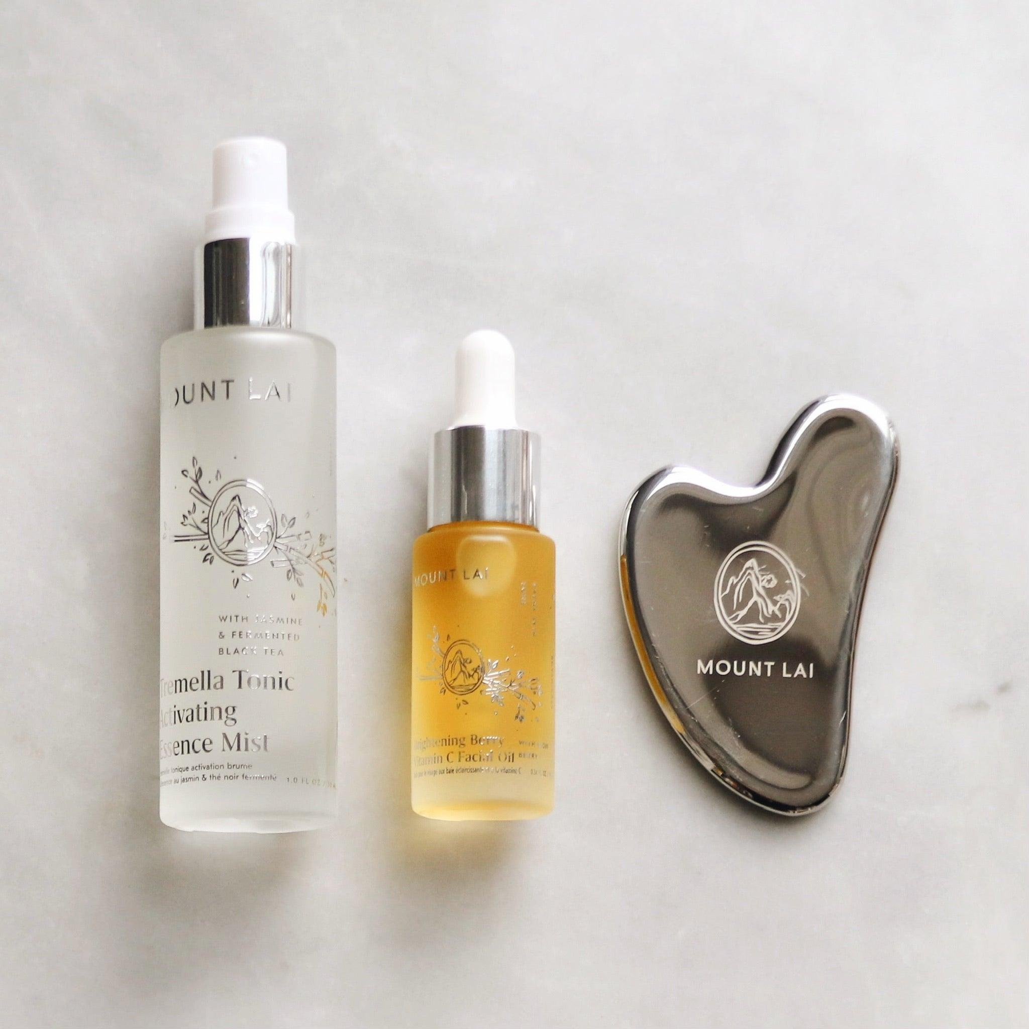 The Brightening Stainless Steel Gua Sha Essentials Set - Asian Skincare Toronto 