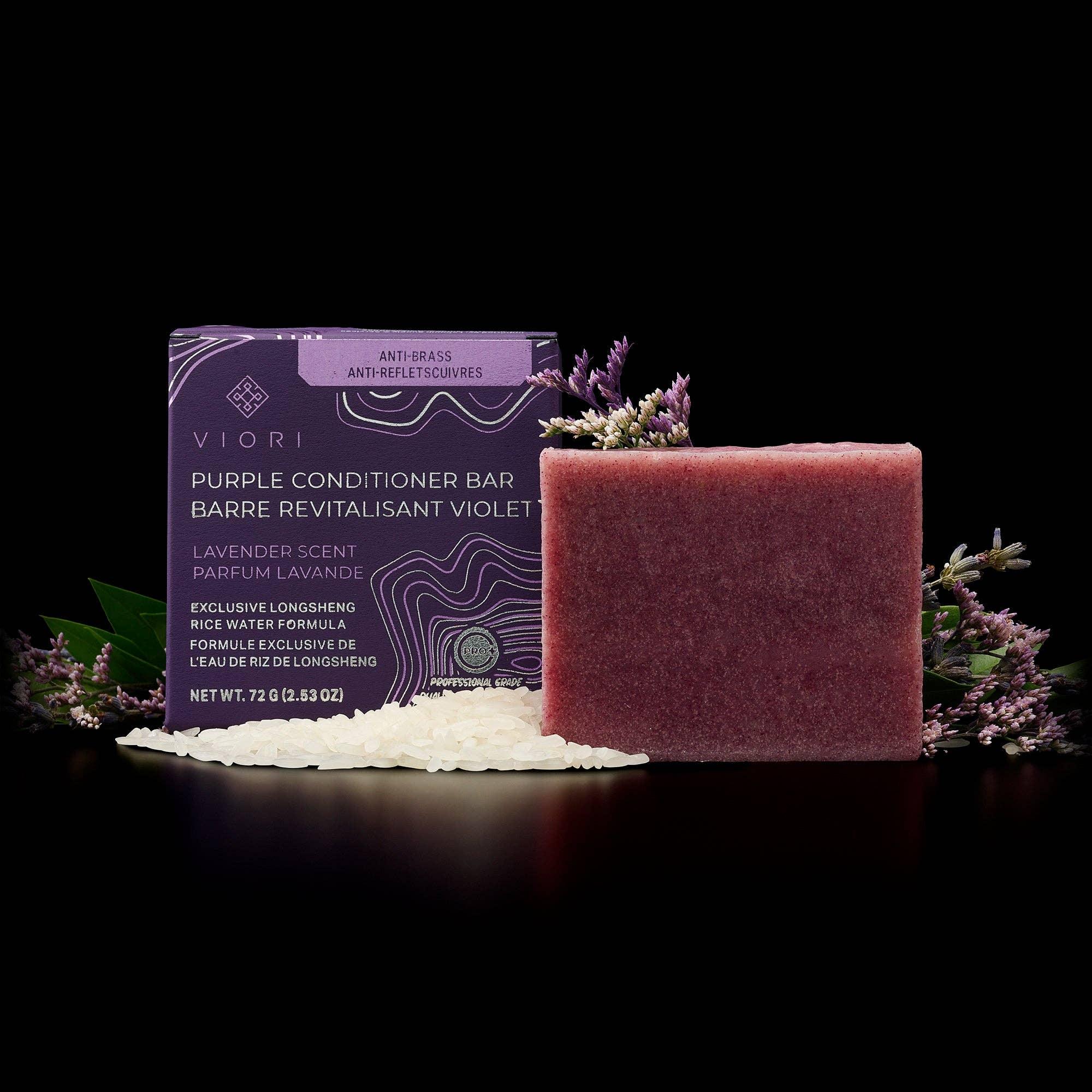 Rice Water Conditioner Bar | Purple Toning | All Hair - Asian Skincare Toronto 