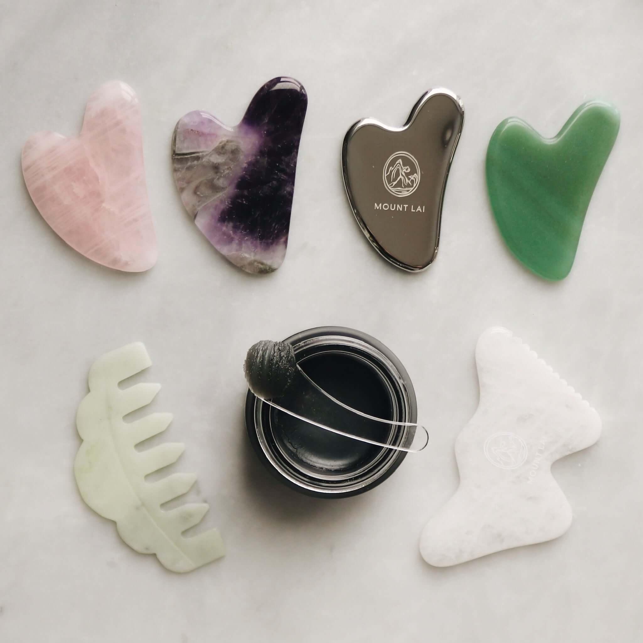 The Jade Massaging Gua Sha Comb - Asian Skincare Toronto 