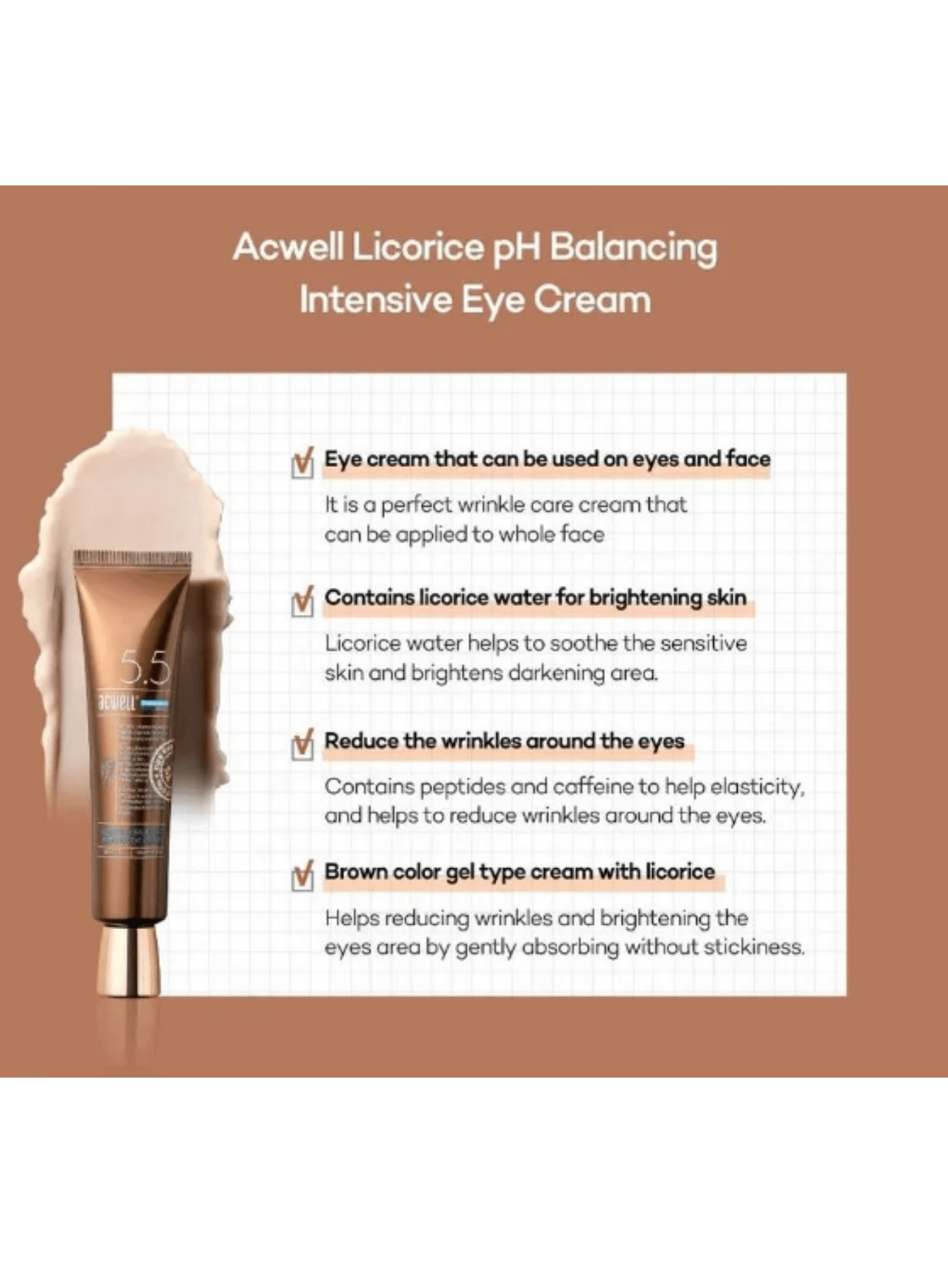 Licorice pH Balancing Intensive Eye Cream - Asian Skincare Toronto 