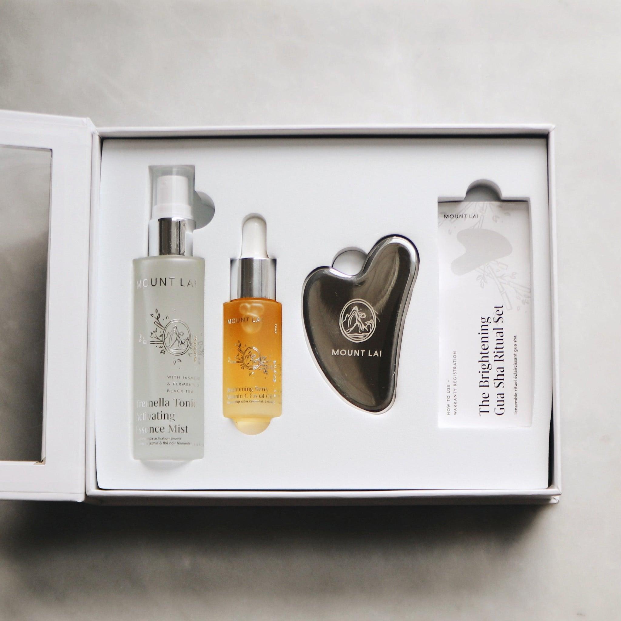 The Brightening Stainless Steel Gua Sha Essentials Set - Asian Skincare Toronto 