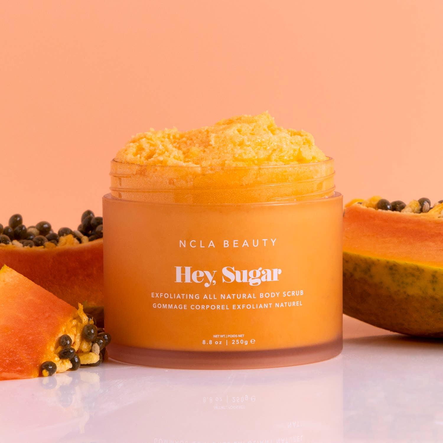 Hey, Sugar All Natural Body Scrub - Papaya Vanilla - Asian Skincare Toronto 