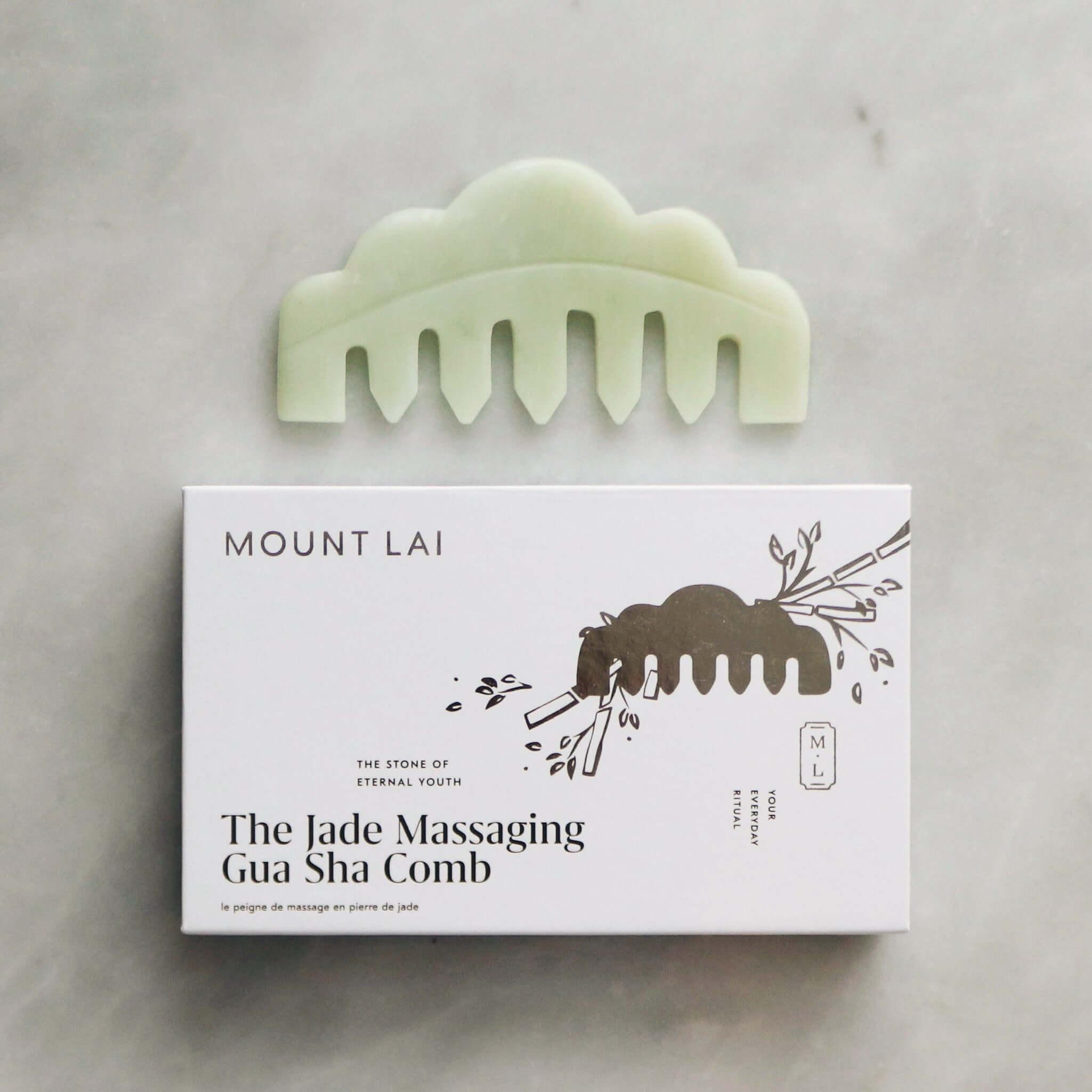 The Jade Massaging Gua Sha Comb - Asian Skincare Toronto 