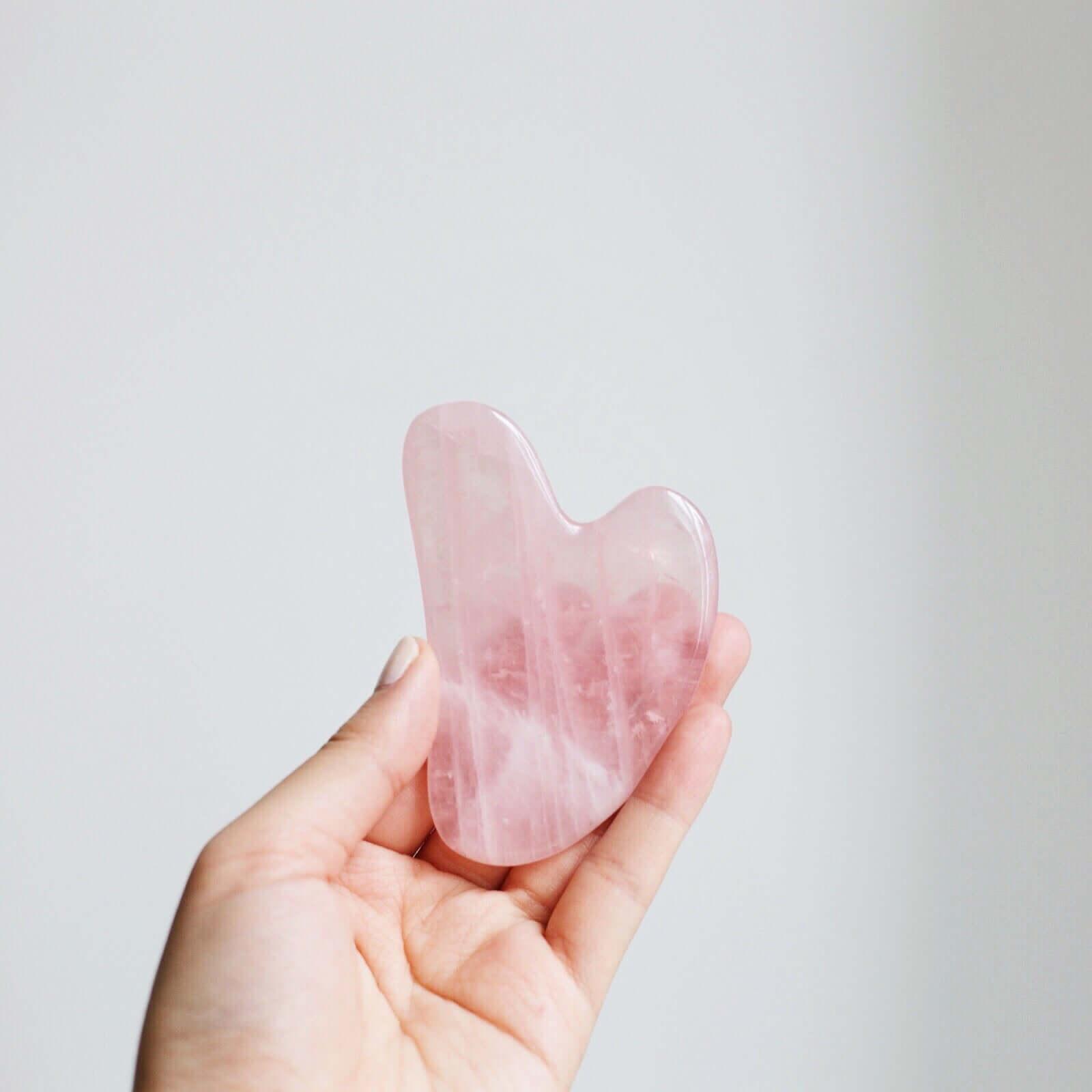 Rose Quartz Gua Sha - Asian Skincare Toronto 