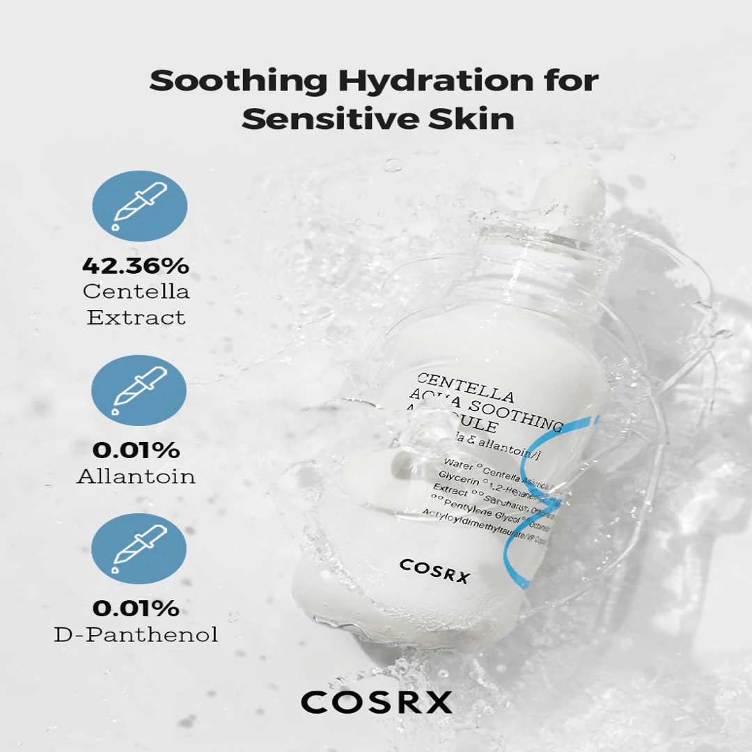 Hydrium Centella Aqua Soothing Ampoule Treatment Serum - Asian Skincare Toronto 