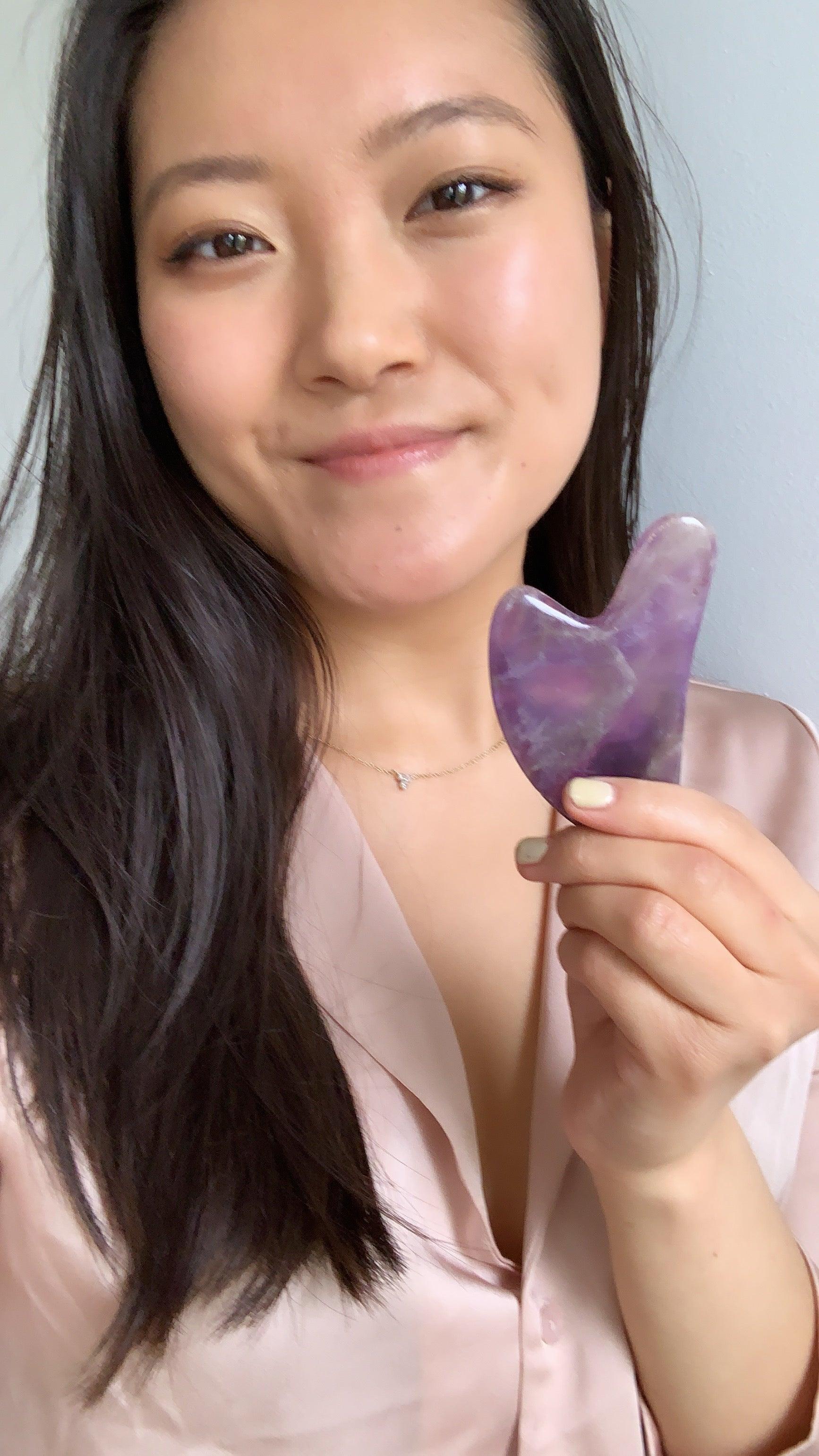 The Glowing Amethyst Gua Sha Ritual - Asian Skincare Toronto 