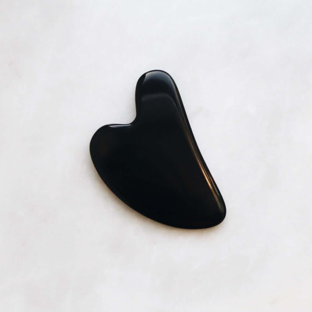 The Black Obsidian Gua Sha Facial Lifting Tool - Asian Skincare Toronto 