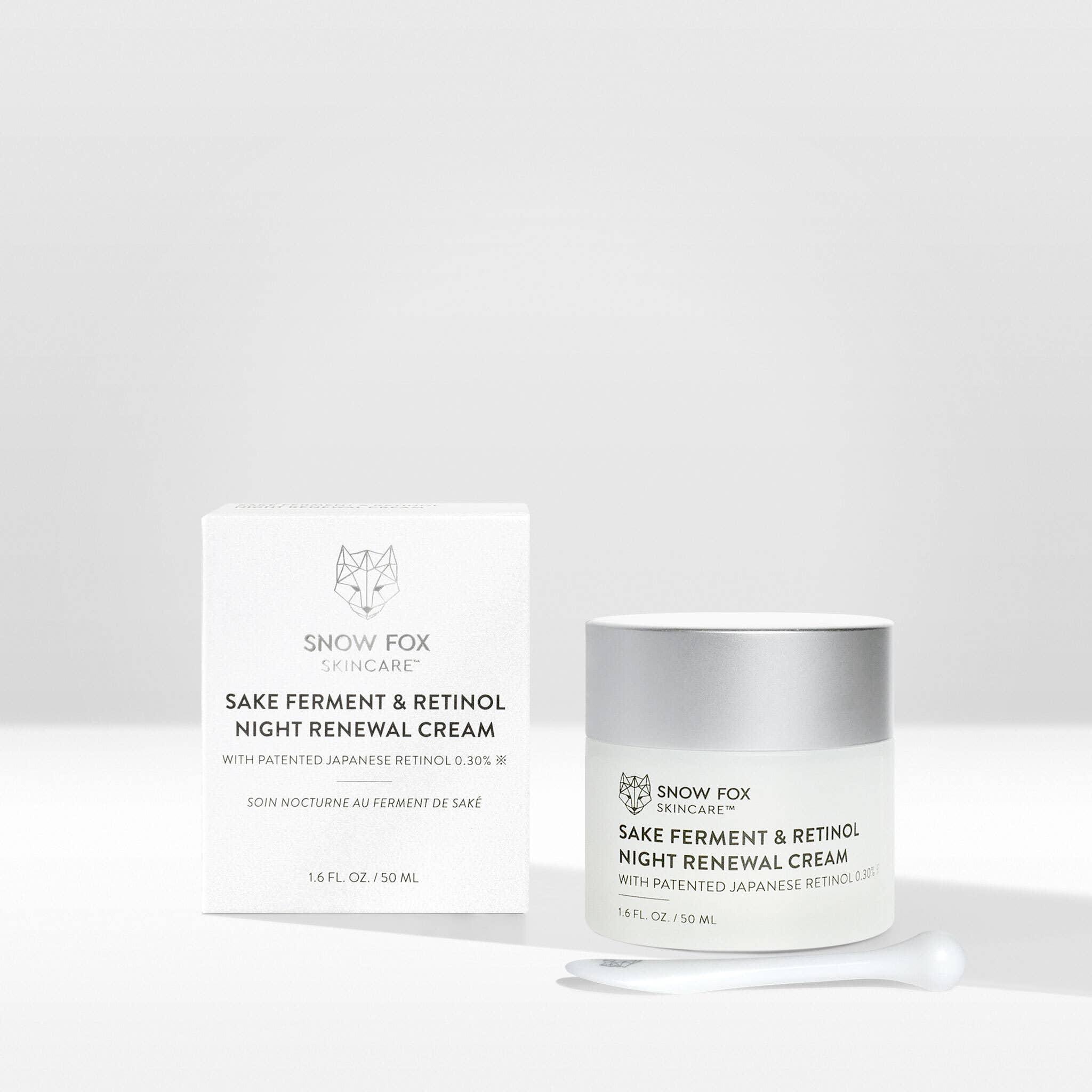 Sake Ferment & Retinol Night Renewal Cream - Asian Skincare Toronto 