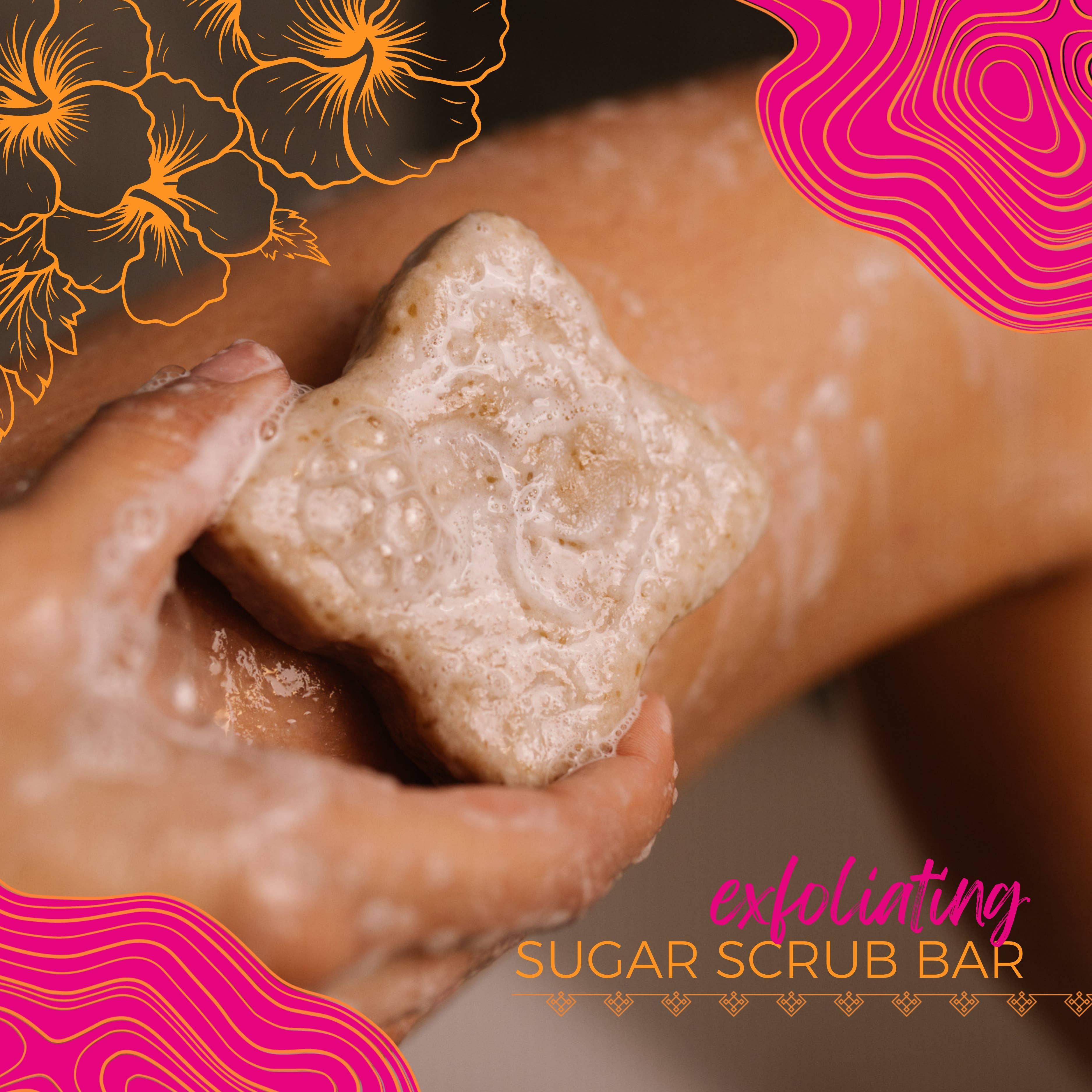 LIMITED EDITION Sugar Scrub Bar | Peach Hibiscus - Asian Skincare Toronto 