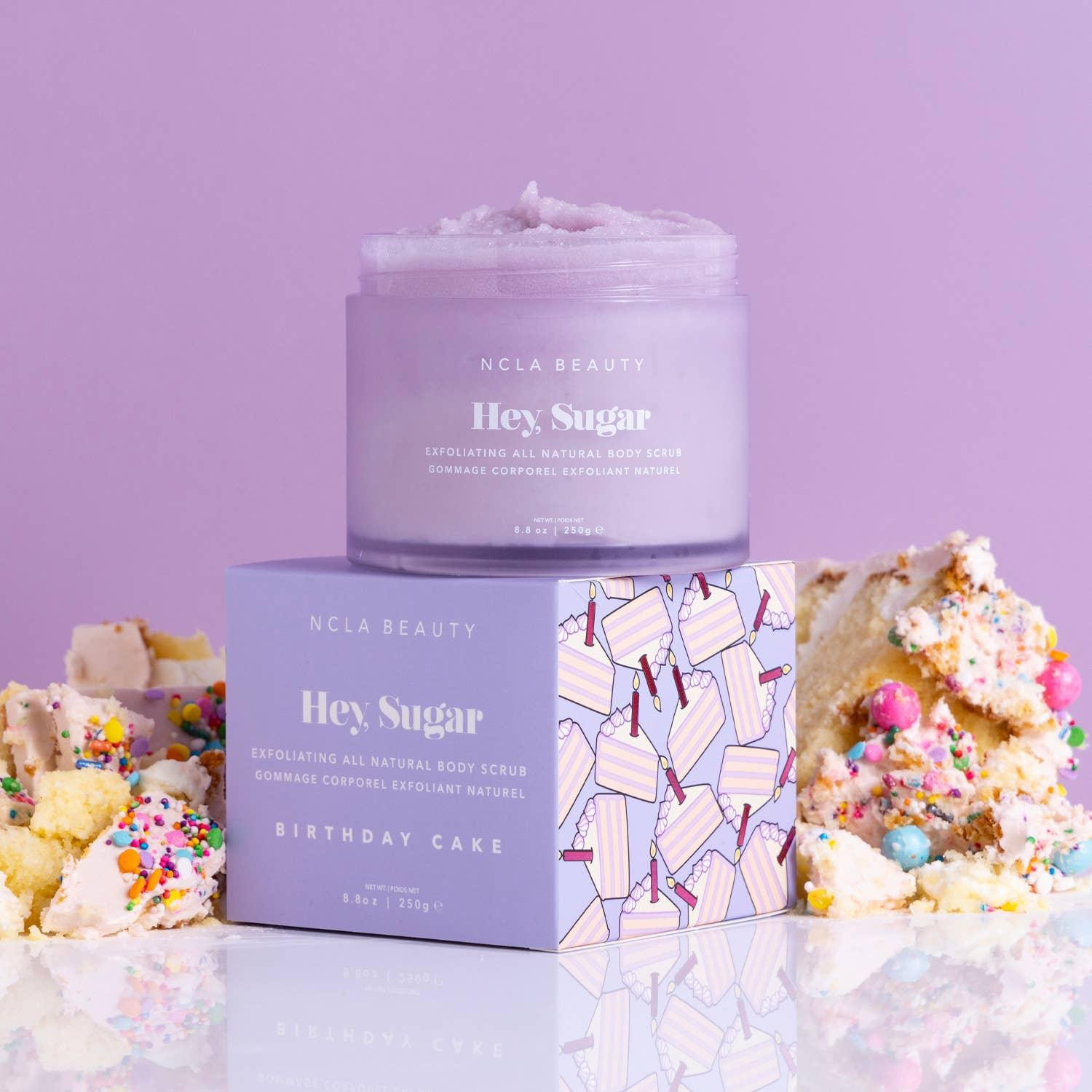 Hey, Sugar All Natural Body Scrub - Birthday Cake - Asian Skincare Toronto 