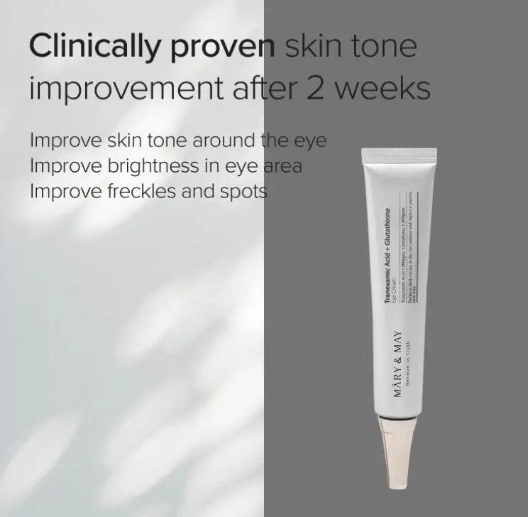 Tranexamic Acid + Glutathione Eye Cream (Mini) - Asian Skincare Toronto 