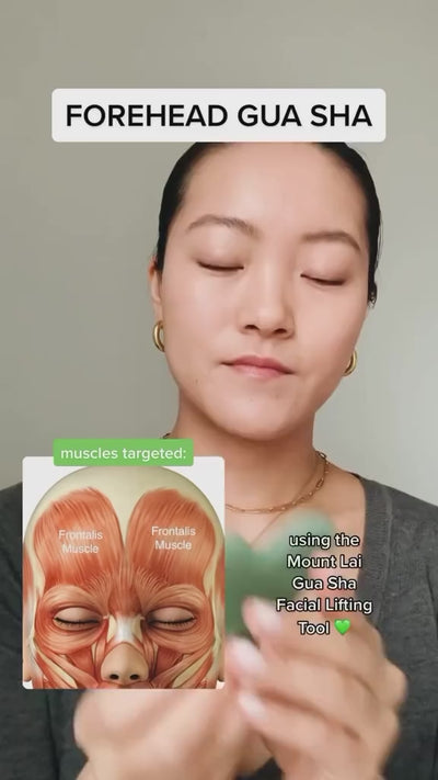 Mount Lai Jade Gua Sha Facial Lifting Tool – Improves facial contour and circulation